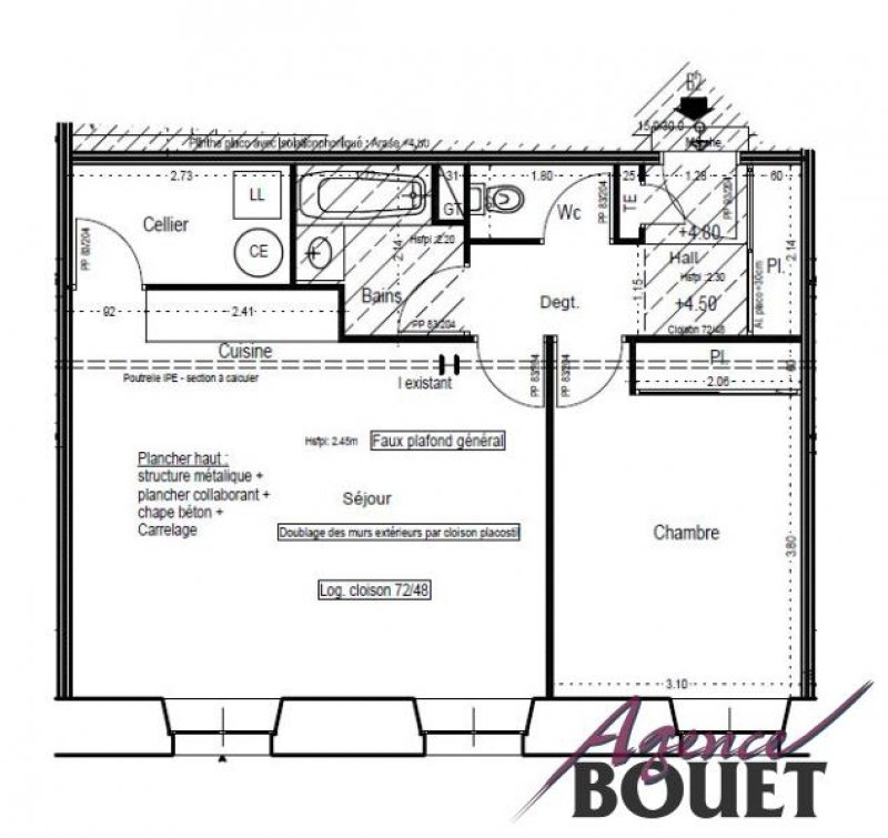 Location Appartement TARASCON séjour de 28.71 m²