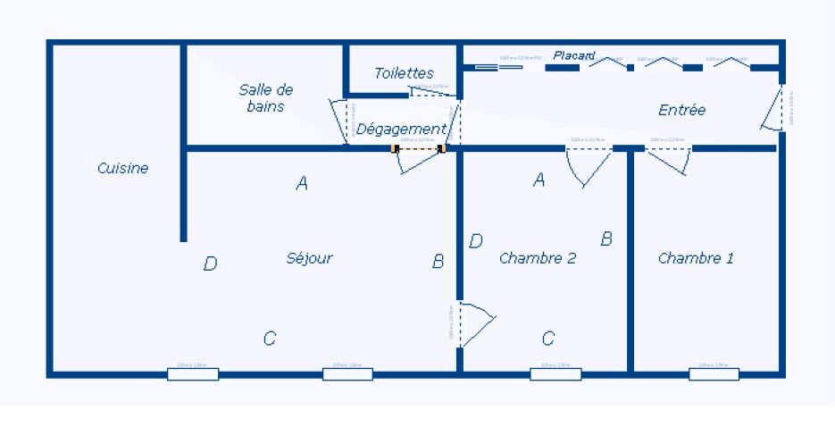 Location Appartement CHAVANNES 3 pièces