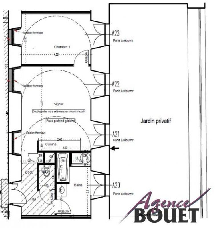 Location Appartement TARASCON climatisation, electrique chauffage