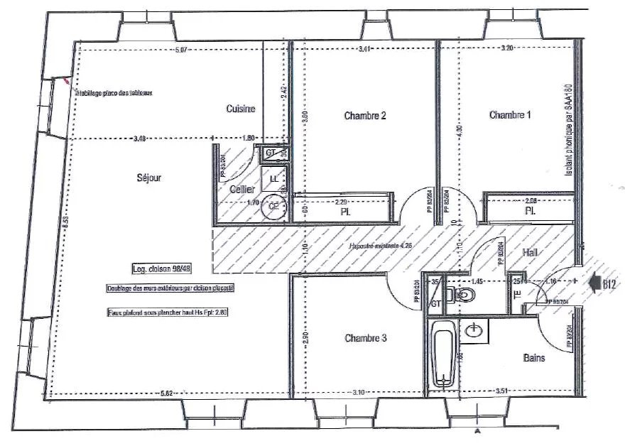 Location Appartement TARASCON surface habitable de 98 m²