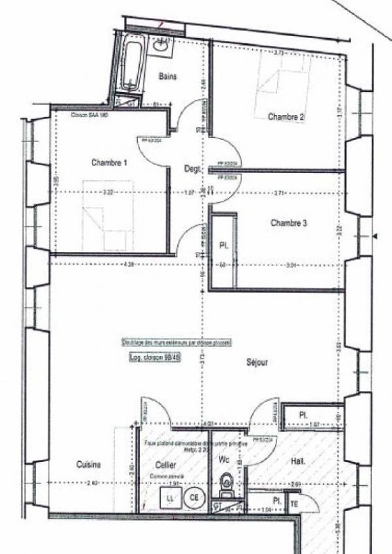 Location Appartement TARASCON surface habitable de 101 m²