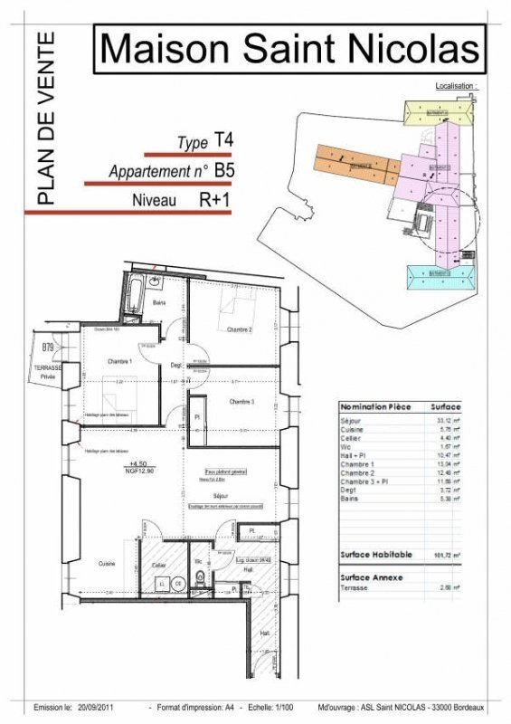 Location Appartement TARASCON 1 salles de bain